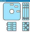 Переключатель SK20-2.83184\BS23 схема 0-1-2, фото 2