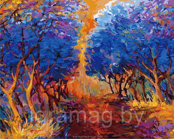 Набор для творчества раскраска по номерам Картина «Осенний лес» - фото 5 - id-p131527313