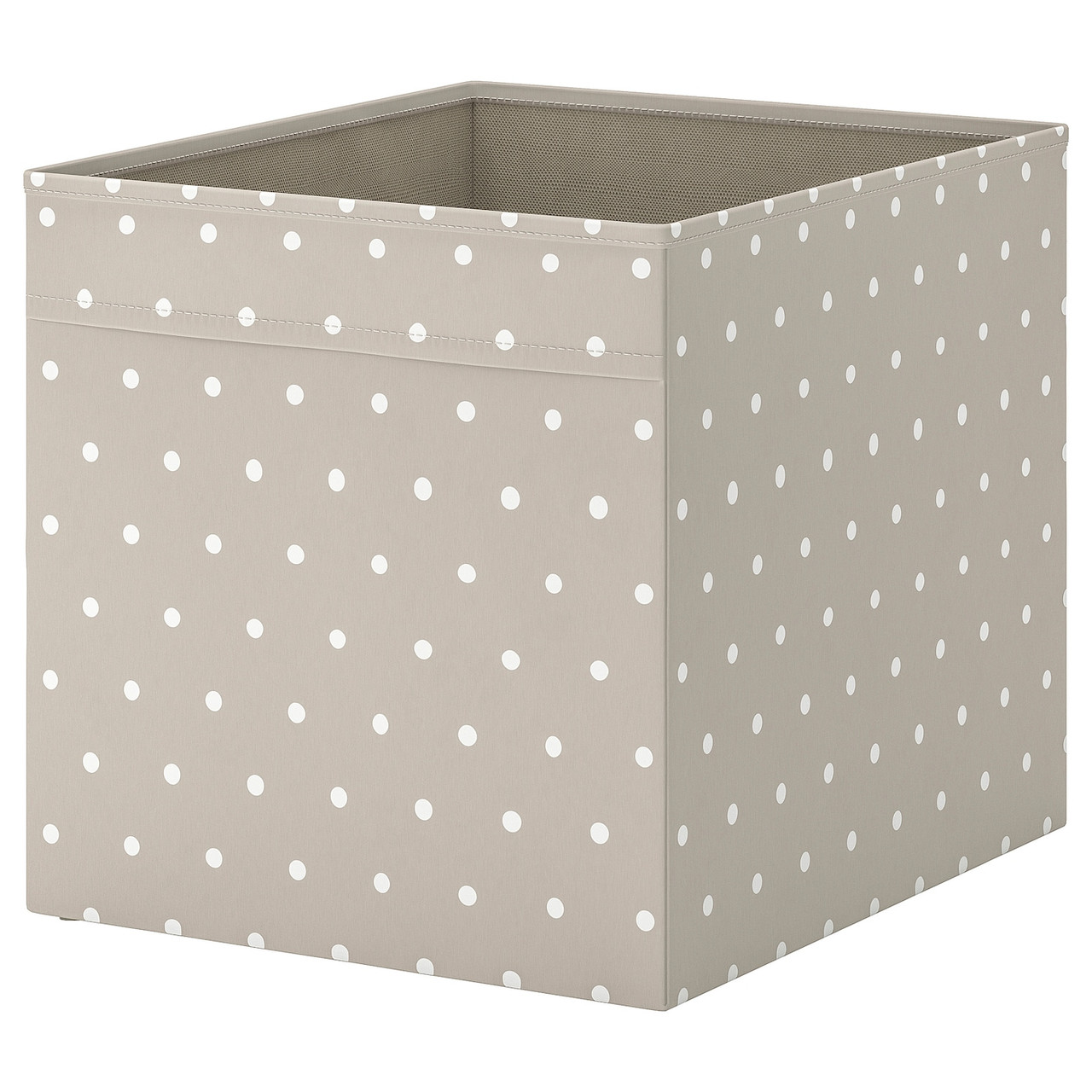 IKEA/ ДРЕНА Коробка, бежевый, точечный33x38x33 см