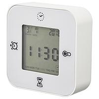IKEA/ КЛОККИС Часы/термометр/будильник/таймер, белый