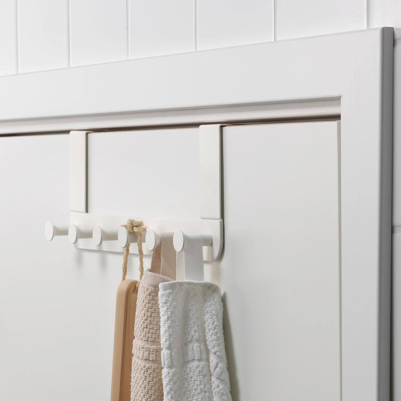 IKEA/ ЭНУДДЭН Дверная вешалка, белый - фото 4 - id-p131528031