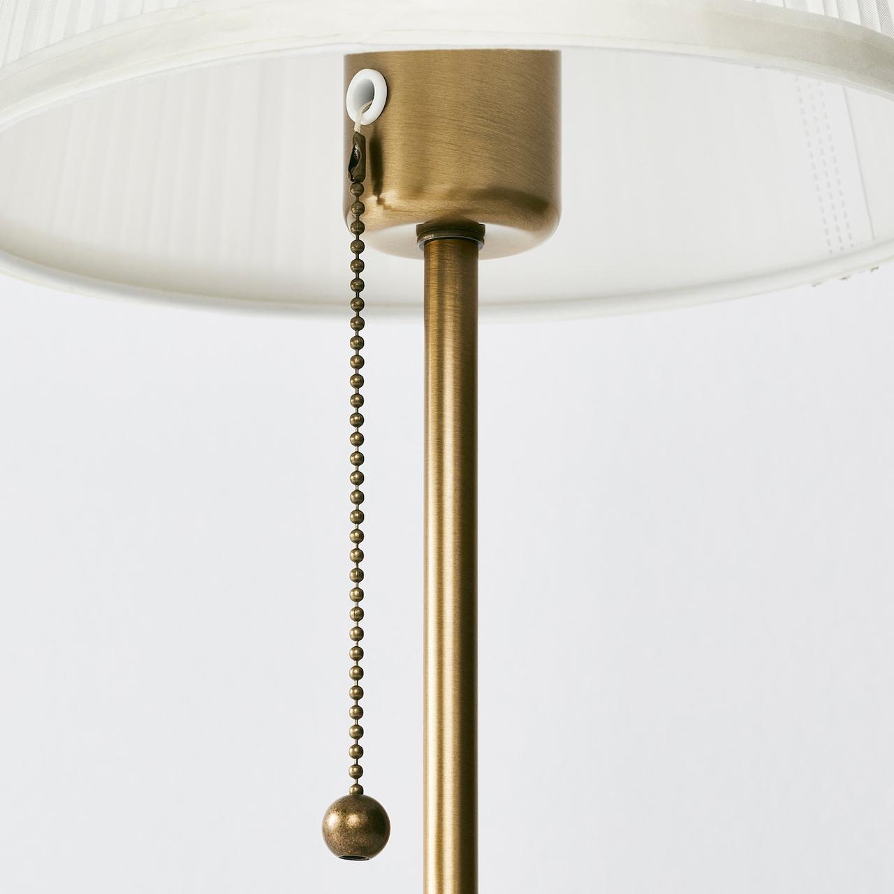 IKEA/ ОРСТИД Лампа настольная, латунь, белый - фото 2 - id-p131528119