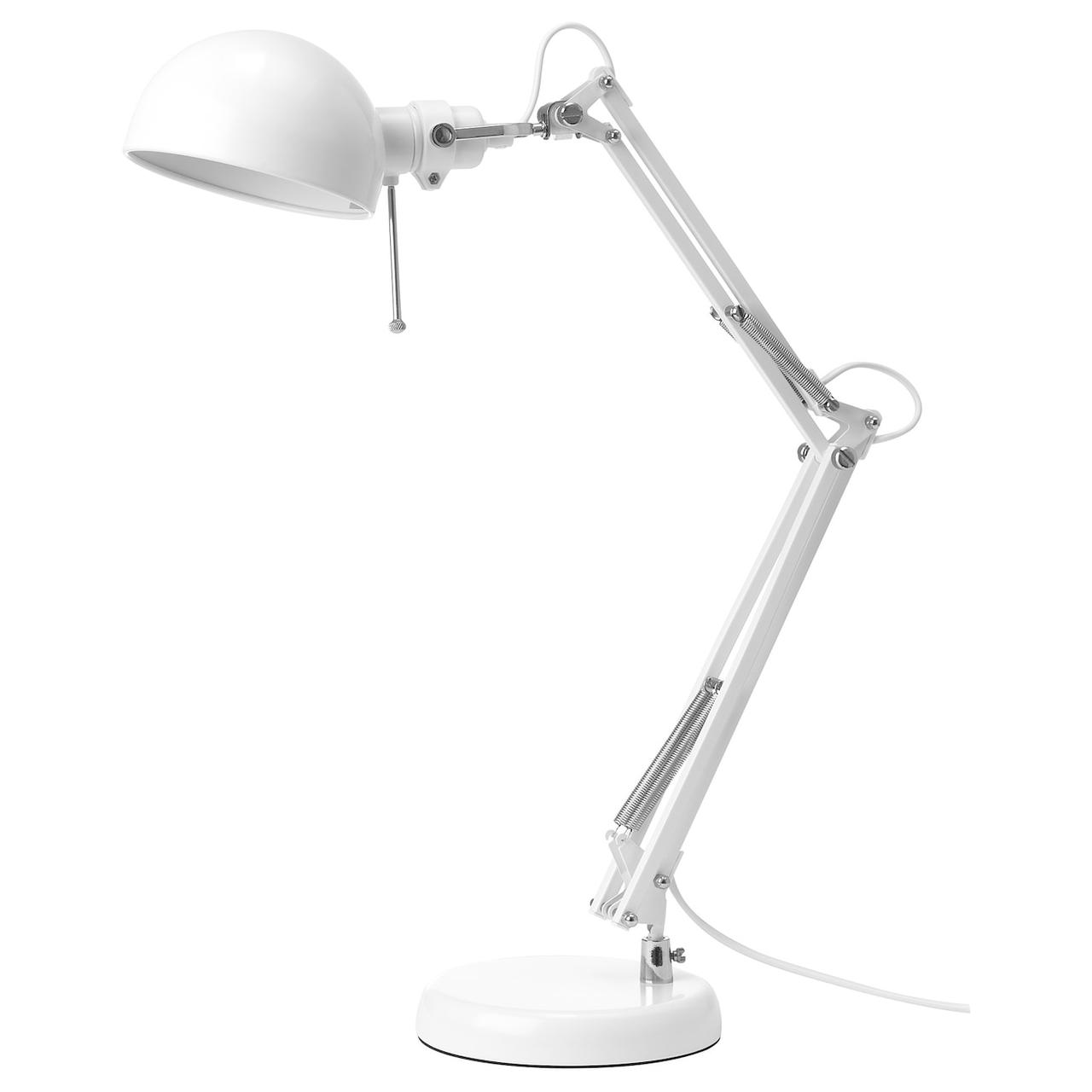 IKEA/ ФОРСО Лампа рабочая, белый