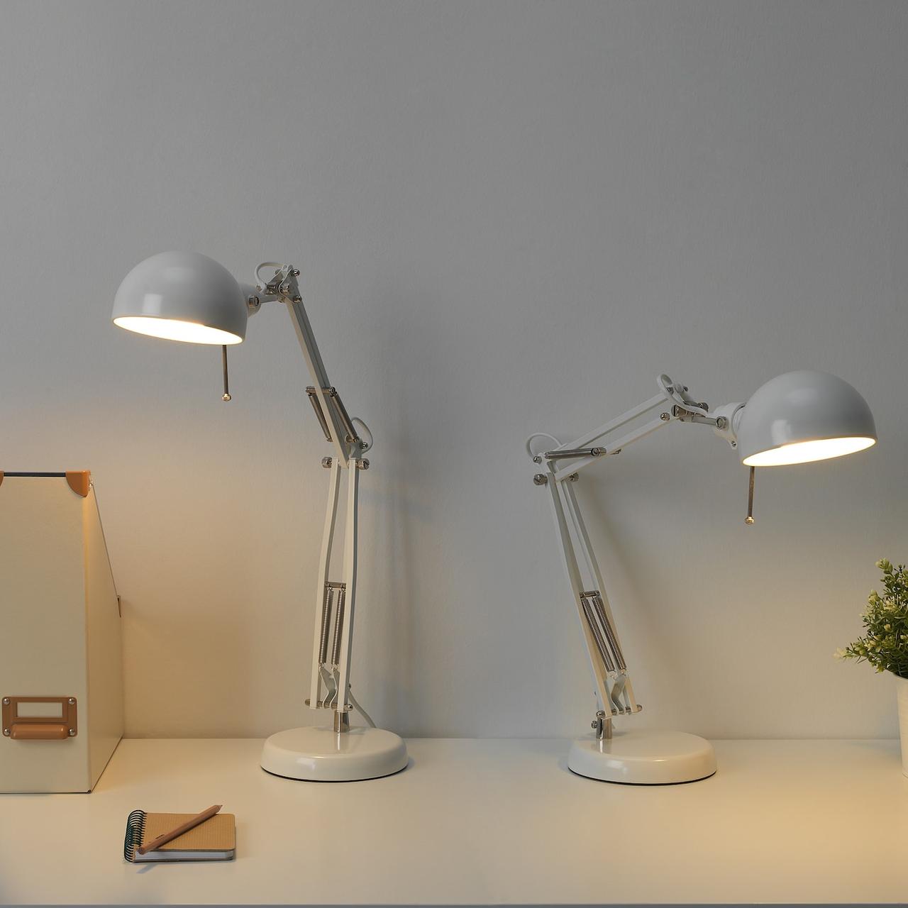 IKEA/ ФОРСО Лампа рабочая, белый - фото 3 - id-p131528124