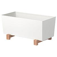 IKEA/ БИТТЕРГУРКА Кашпо, белый32x15 см