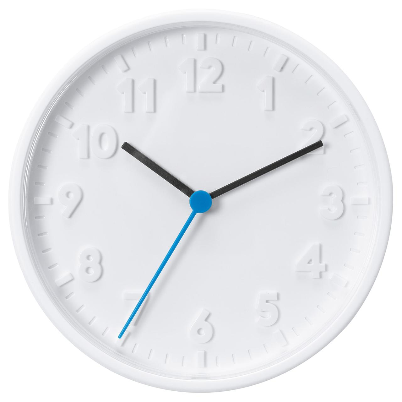 IKEA/  СТОММА Настенные часы, белый20 см, фото 1