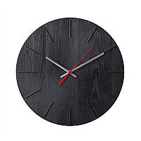 IKEA/  ВОКАЛИССА Настенные часы, под дерево, черный30 см