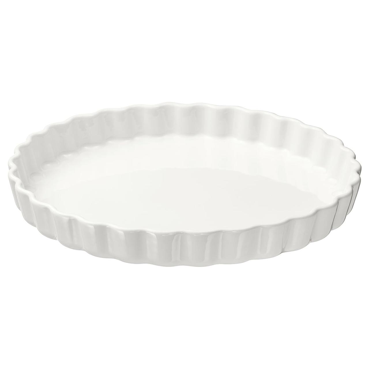 IKEA/ ВАРДАГЕН Форма для открытого пирога, белый с оттенком32 см
