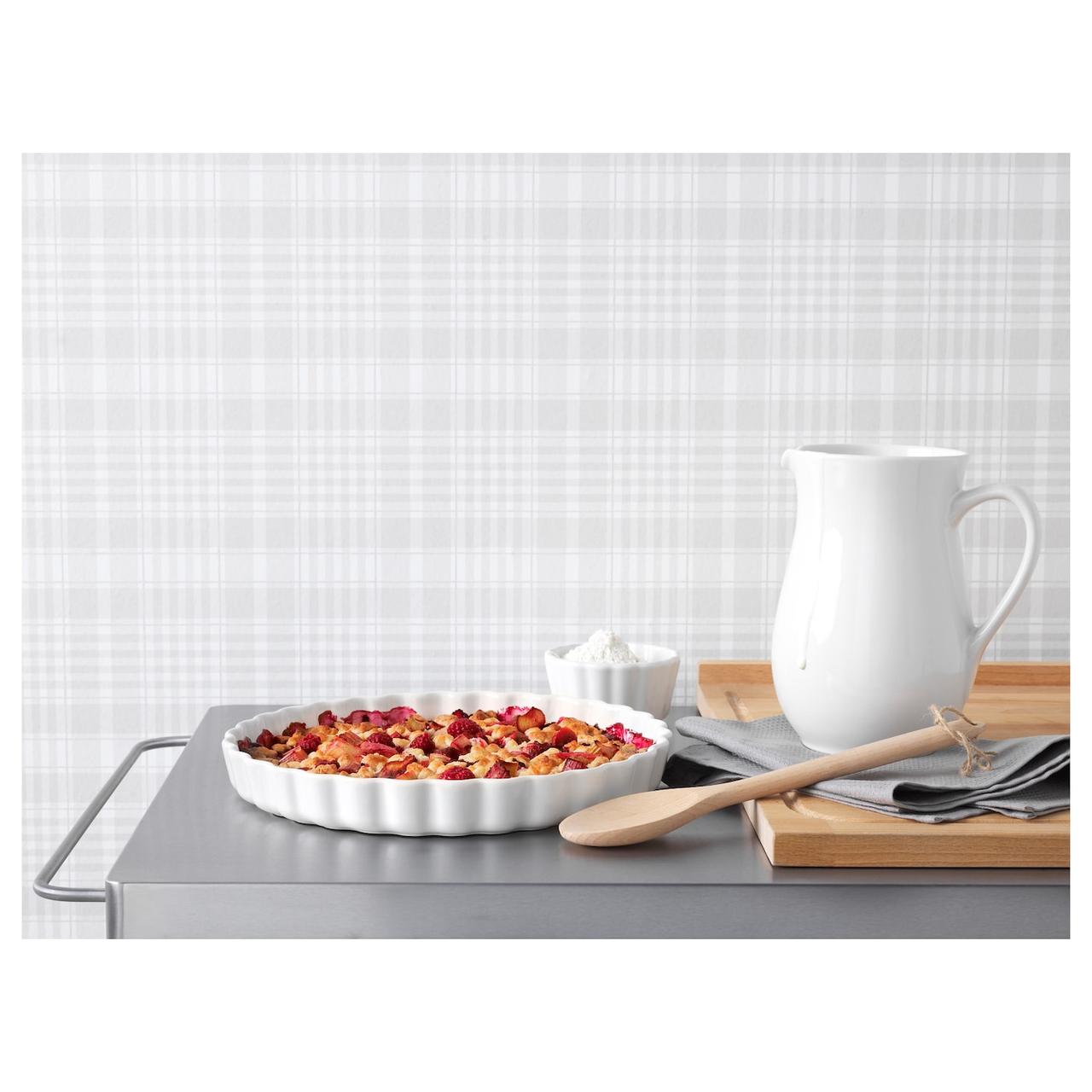 IKEA/ ВАРДАГЕН Форма для открытого пирога, белый с оттенком32 см - фото 4 - id-p131529630