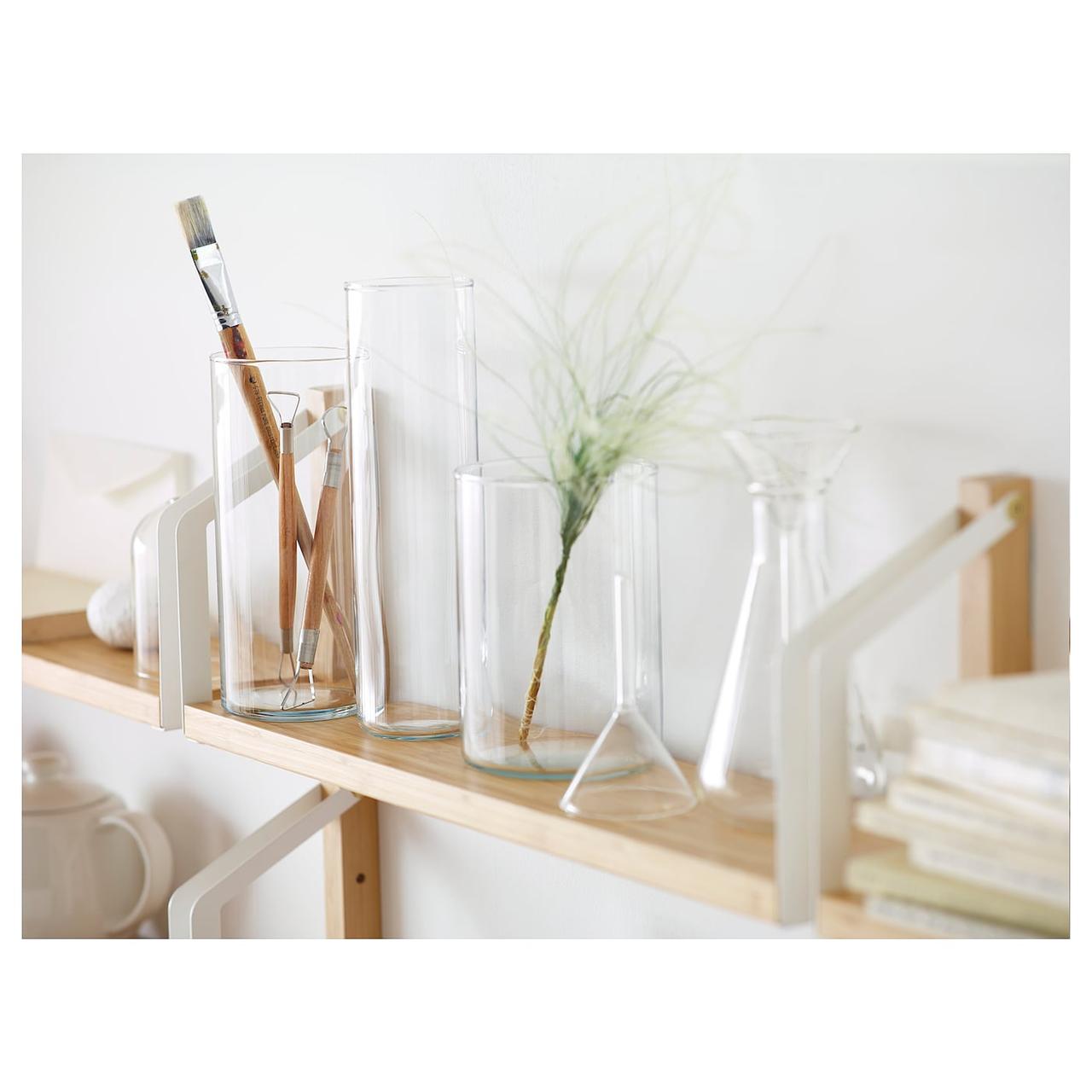 IKEA/ ЦИЛИНДР Набор ваз,3 штуки, прозрачное стекло - фото 3 - id-p131529731
