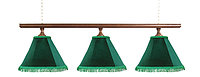 Светильник для бильярдных столов Классика 3 плафона штанга дерево
