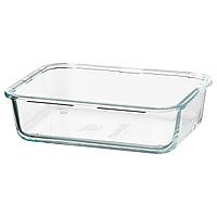 IKEA/ ИКЕА 365+ Контейнер для продуктов, прямоугольн формы, стекло1.0 л