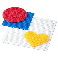 IKEA/  ПЮСЛА Плато для мозаики,4 штуки, разные цвета