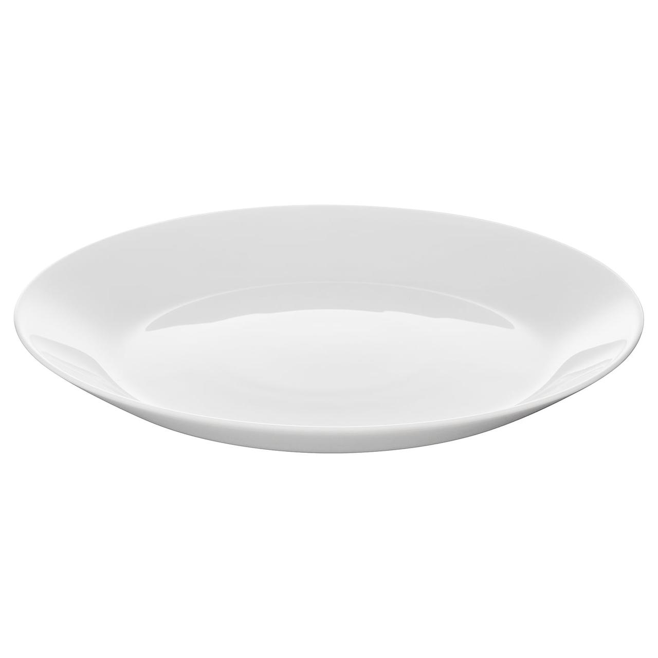 IKEA/ ОФТАСТ Тарелка десертная, белый19 см