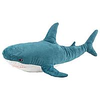 БЛОХЭЙ мягкая игрушка акула, 100см, синий