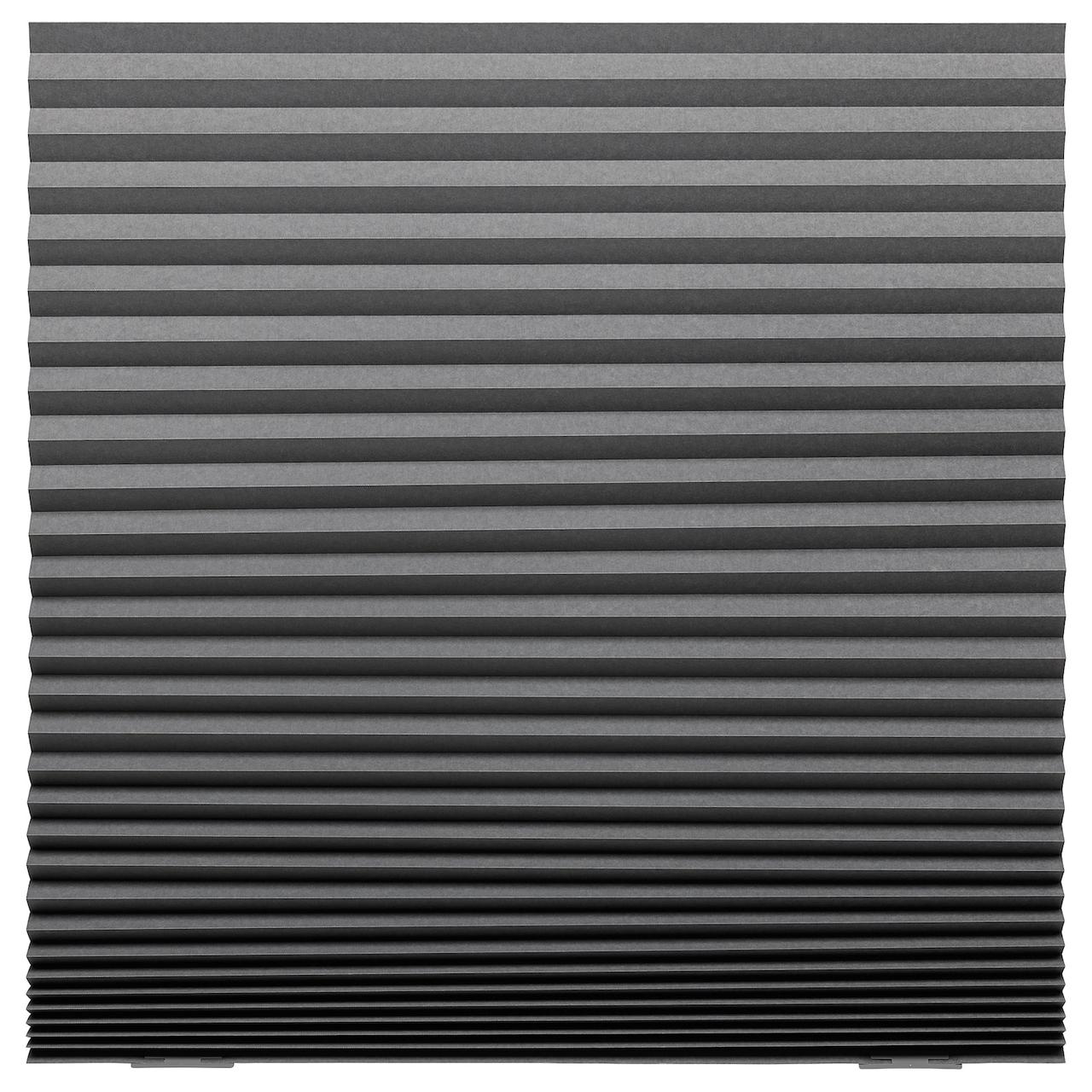 IKEA/ ШОТТИС Жалюзи плиссе, блокирующие свет, темно-серый100x190 см, фото 1