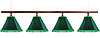 Светильник для бильярдных столов Классика 4 плафона штанга дерево