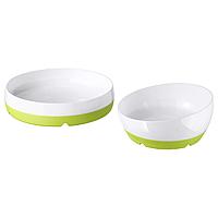 IKEA/ СМЭГЛИ Тарелка/миска, 2шт