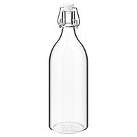 IKEA/ КОРКЕН Бутылка с пробкой, прозрачное стекло1 л