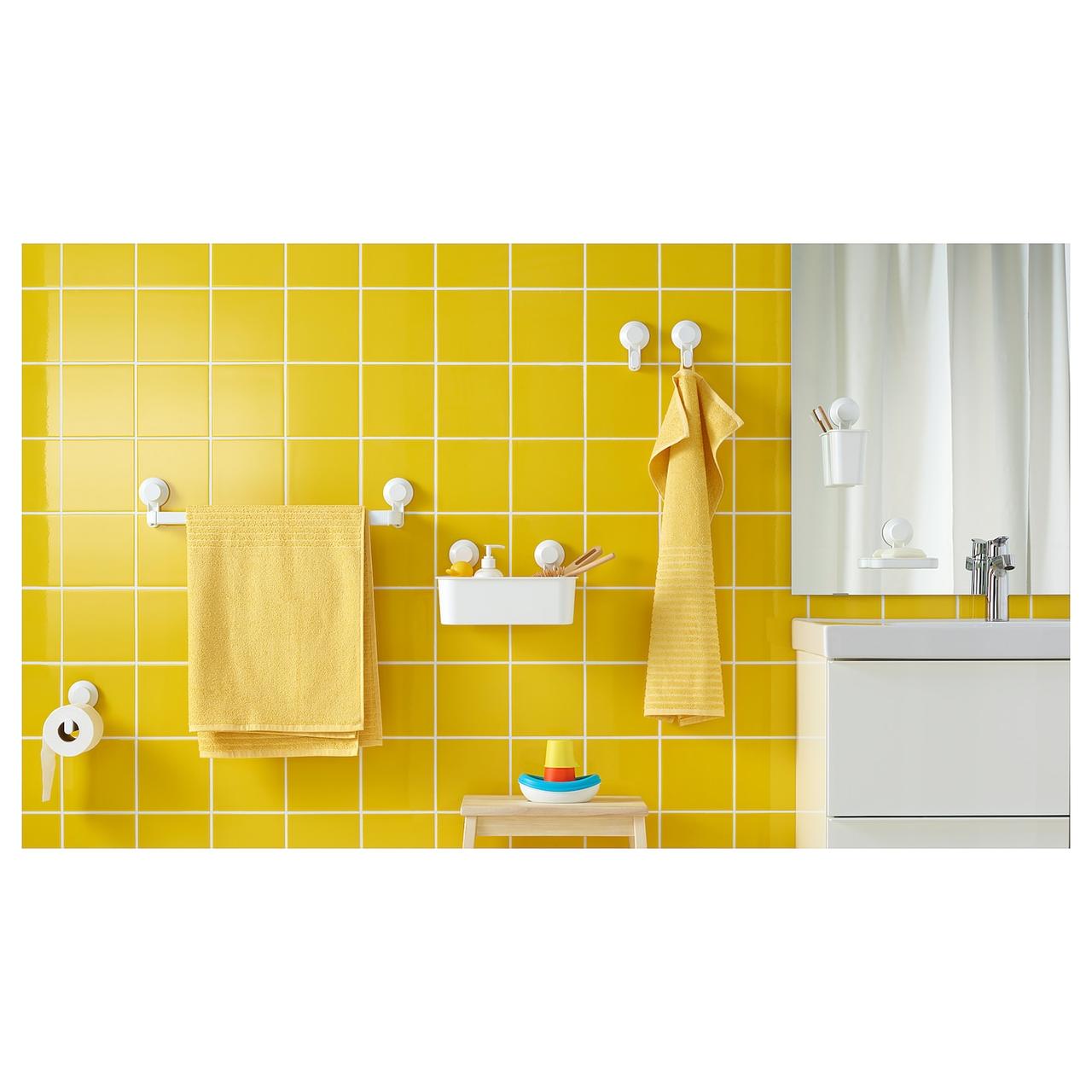 IKEA/ ТИСКЕН Держатель туалетн бумаги н/присоске, белый - фото 3 - id-p131530114
