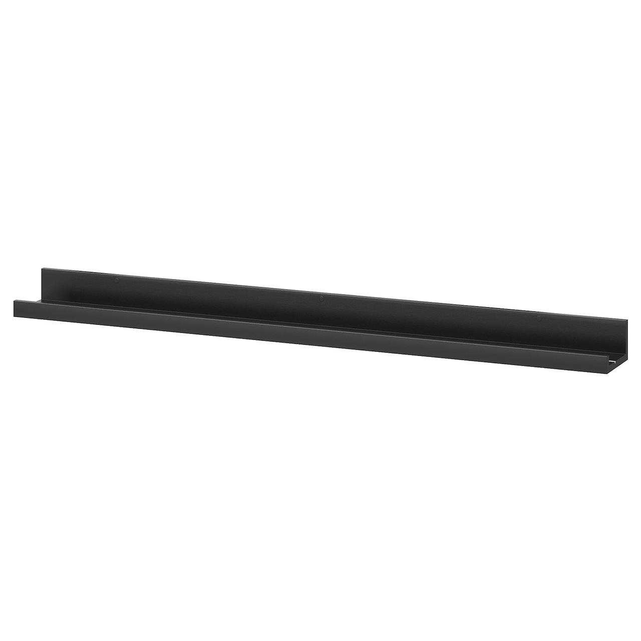 IKEA/ МОССЛЭНДА Полка для картин, черный115 см
