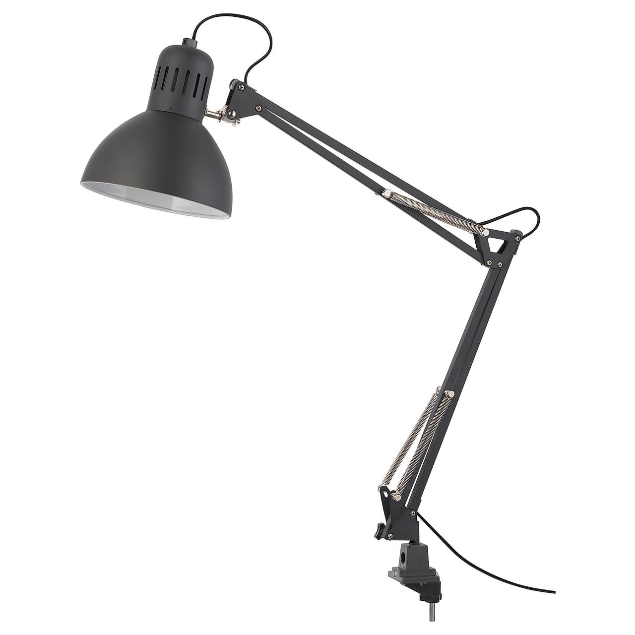 IKEA/ ТЕРЦИАЛ Лампа рабочая, темно-серый