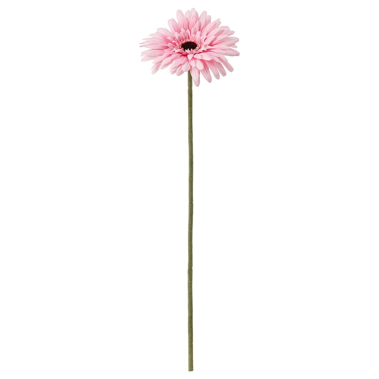 IKEA/  СМИККА Цветок искусственный, Гербера, розовый50 см, фото 1