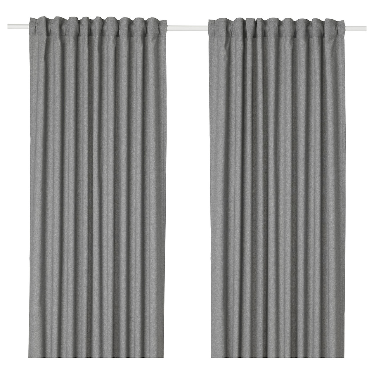 IKEA/ ХАННАЛЕНА Затемняющие гардины, 1 пара, серый145x300 см - фото 1 - id-p131533861