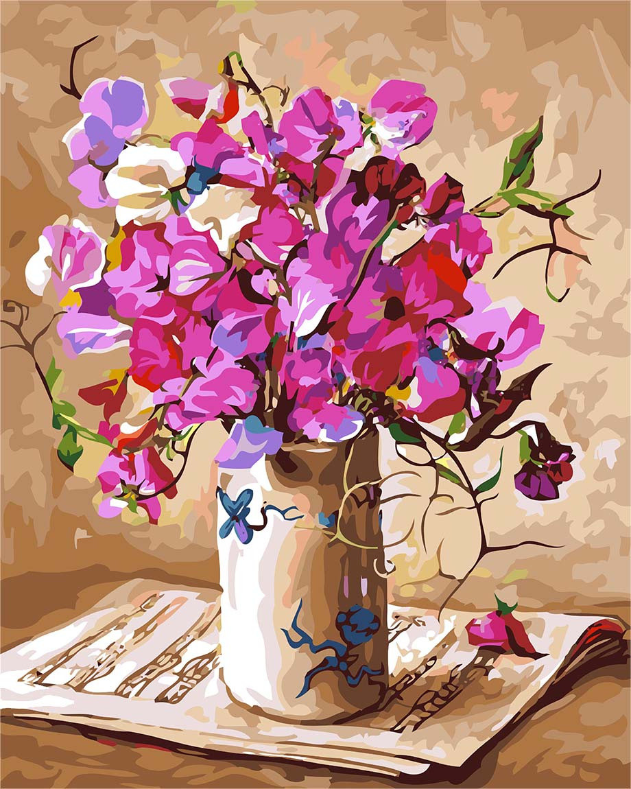 Набор для рисования картины по номерам "Цветочная мелодия" - фото 1 - id-p131541879