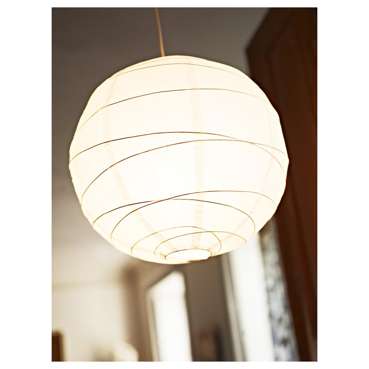IKEA/ РЕГОЛИТ Абажур для подвесн светильника, белый45 см - фото 5 - id-p131536140