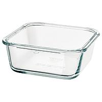 IKEA/ ИКЕА 365+ Контейнер для продуктов, четырехугольной формы, стекло600 мл