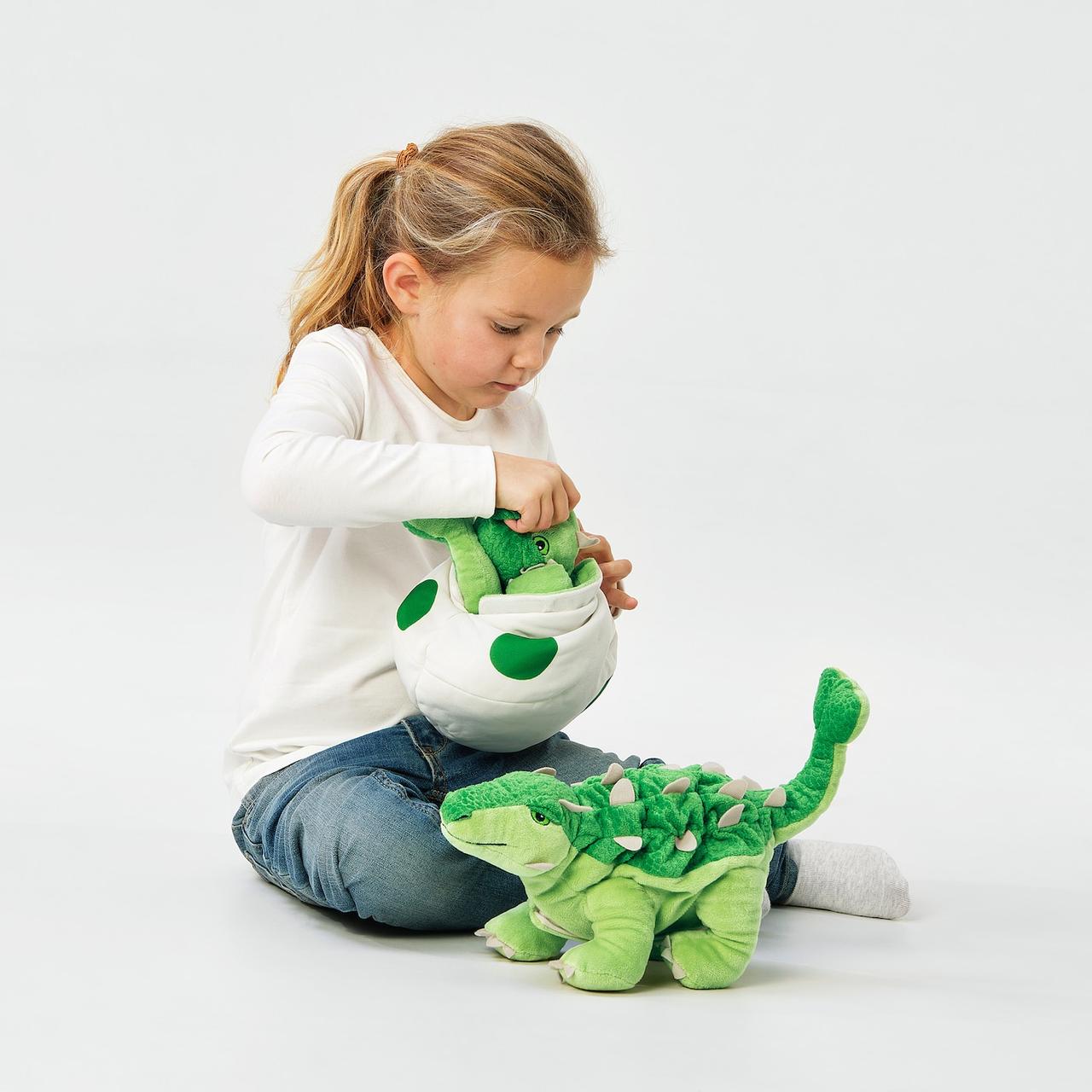 IKEA/ ЙЭТТЕЛИК Мягкая игрушка, яйцо/динозавр, Анкилозавр37 см - фото 2 - id-p131534003