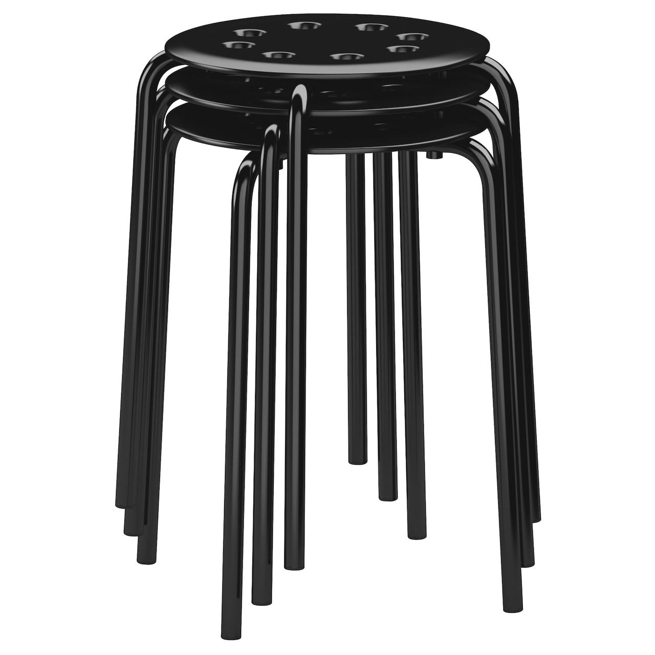 IKEA/ МАРИУС Табурет, черный45 см - фото 2 - id-p131534030