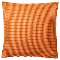 ГУЛЛЬКЛОКА чехол, на подушку, оранжевый50x50 см, фото 1