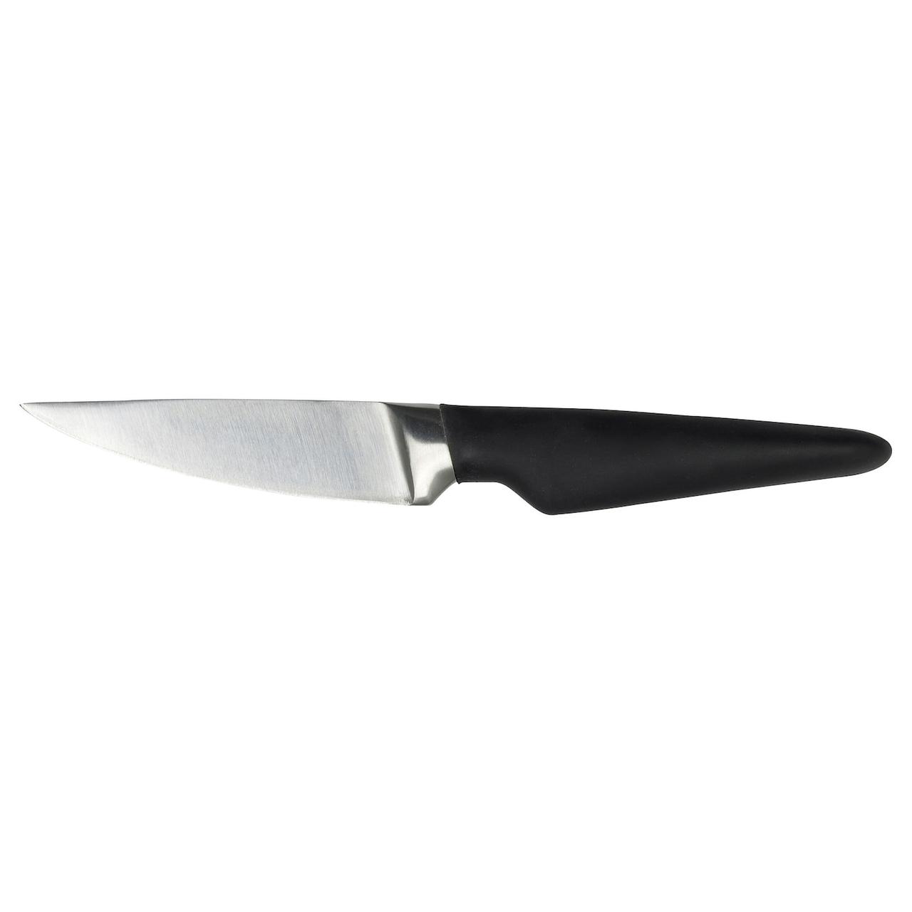 IKEA/  ВЁРДА Нож для чистки овощ/фрукт, черный9 см
