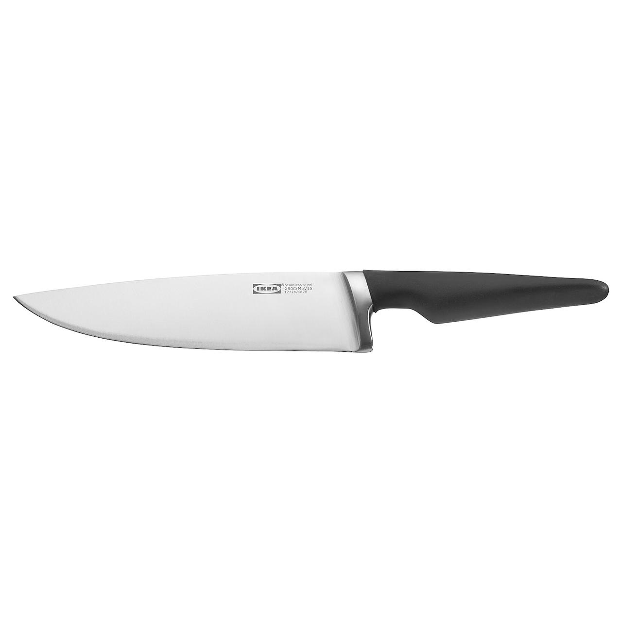 IKEA/ ВЁРДА Нож поварской, черный20 см - фото 1 - id-p131534142