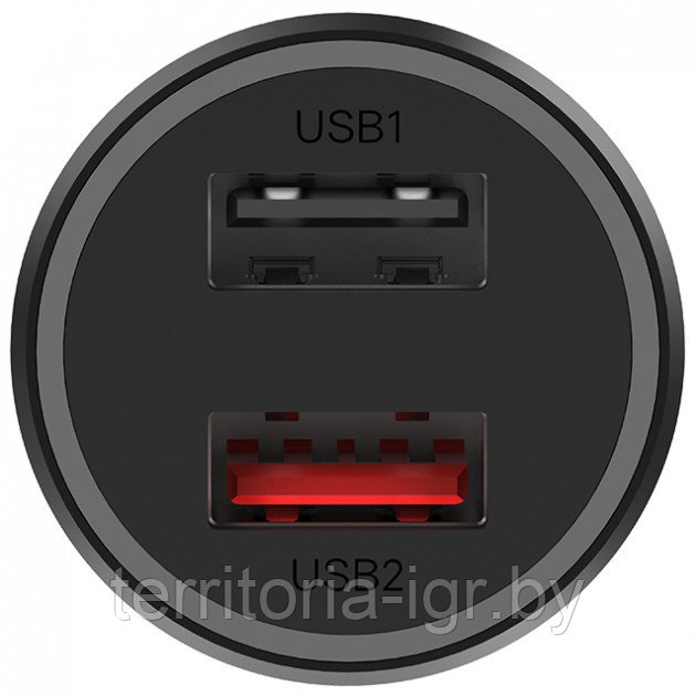 Автомобильное ЗУ GDS4147GL Car Charger 2 Mi QC 3.0 37W CC06ZM черный Xiaomi - фото 1 - id-p131545304