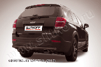 Защита заднего бампера d57 черная Chevrolet CAPTIVA (2013)