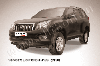 Защита переднего бампера d76+d57 двойная черная Toyota Land Cruiser Prado (2010), фото 2