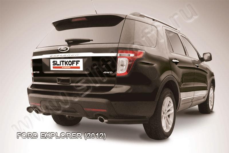 Уголки d76 черные Ford Explorer (2012)