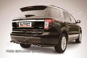 Уголки d57 черные Ford Explorer (2012)