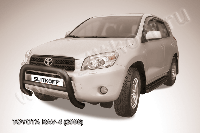 Кенгурятник d76 низкий черный Toyota RAV-4 (2006)