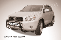 Кенгурятник d57 низкий черный Toyota RAV-4 (2006)