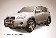 Кенгурятник d76 низкий черный Toyota RAV4 (2009)