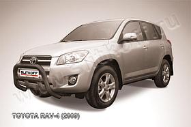 Кенгурятник d76 низкий черный Toyota RAV4 (2009)