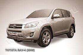 Защита переднего бампера d76 черная Toyota RAV4 (2009)