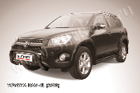 Кенгурятник d76 низкий черный Toyota RAV4 L (2009)