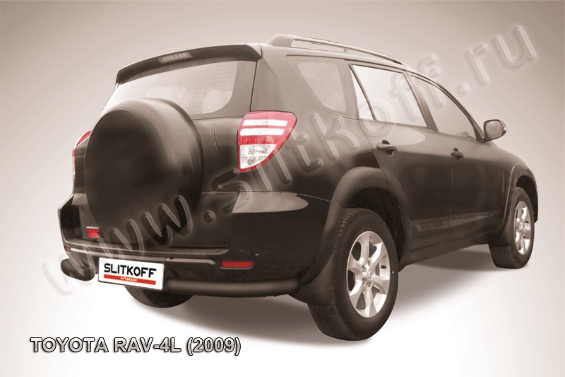 Уголки d76 черные Toyota RAV4 L (2009)