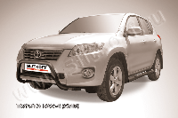 Кенгурятник d57 низкий черный Toyota RAV-4 (2010)