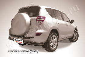 Уголки d57+d42 двойные черные Toyota RAV-4 (2010)